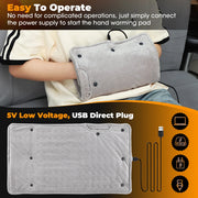 Electric Heating Pad Hand Warmer Heating Muff For Hands USB Plug