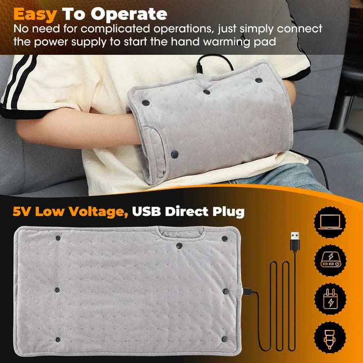 Electric Heating Pad Hand Warmer Heating Muff For Hands USB Plug