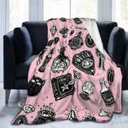 Halloween Witch Blanket Flannel Blanket