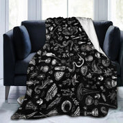 Halloween Witch Blanket Flannel Blanket